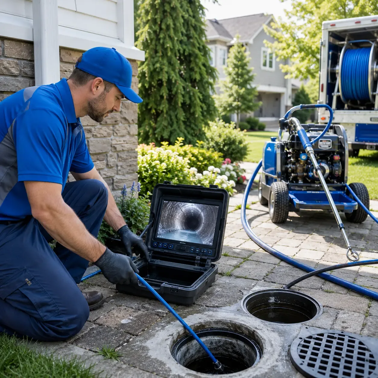 Outdoor drain cleaning professionals serving Grand Rivers, KY