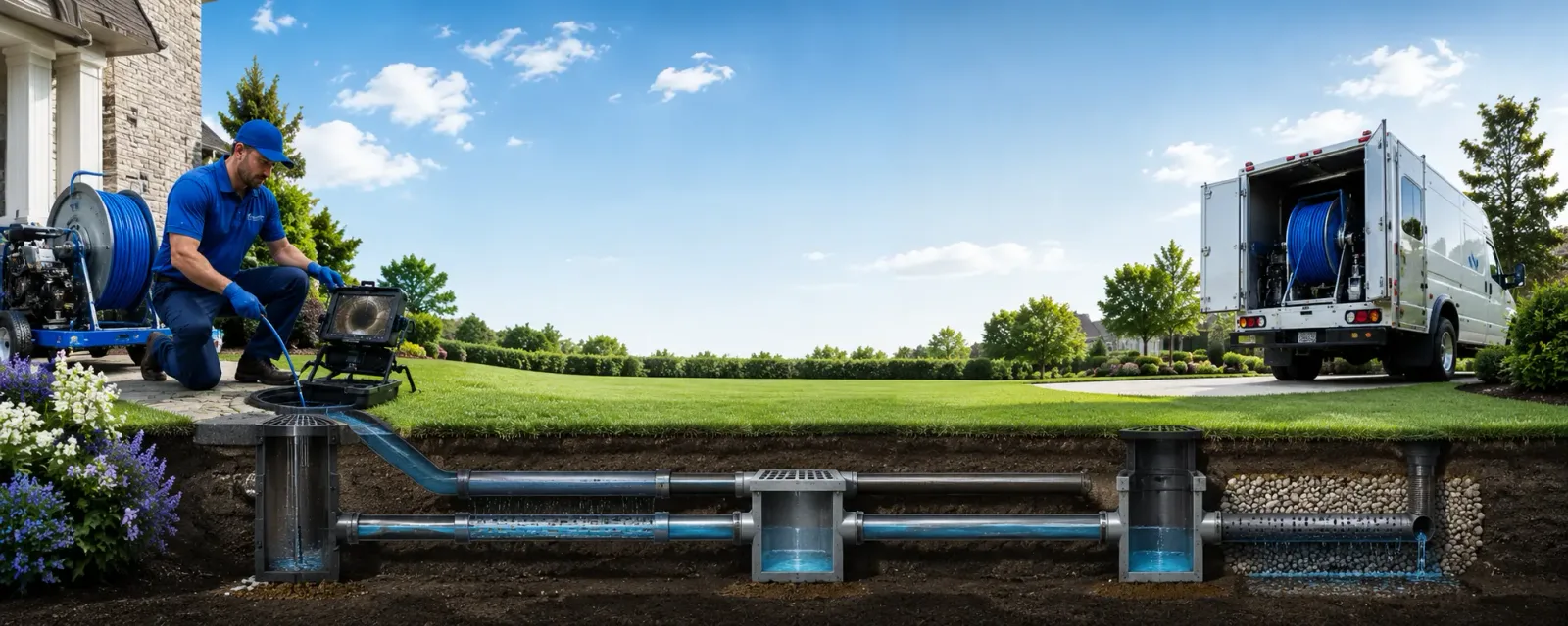 Outdoor drain cleaning information for Grand Rivers, KY